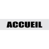 Signalétique de porte accueil
