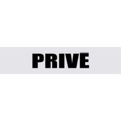 Signalétique de porte privé