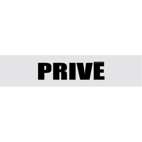 Signalétique de porte privé