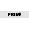Signalétique de porte privé