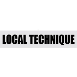 Signalétique de porte local technique