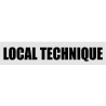 Signalétique de porte local technique