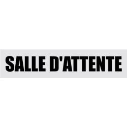 Signalétique de porte salle d'attente