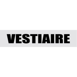 Signalétique de porte vestiaire