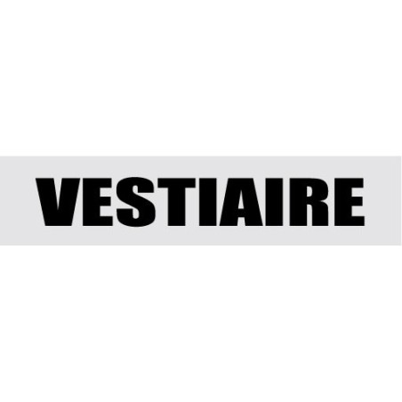 Signalétique de porte vestiaire
