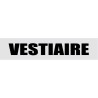 Signalétique de porte vestiaire