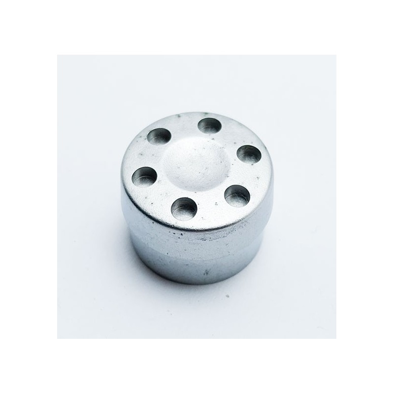 Bouton de potentiomètre axe 4mm argent