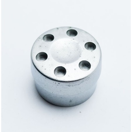 Bouton de potentiomètre axe 4mm argent