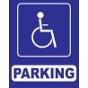 Panneau parking handicapé