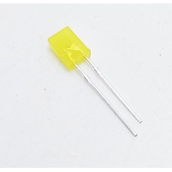 Led jaune transparente rectangulaire