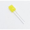 Led jaune transparente rectangulaire