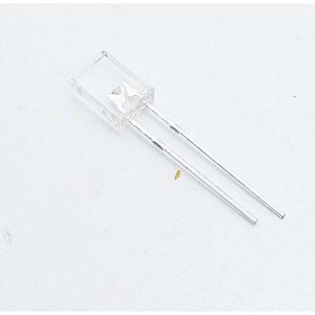 Led blanche transparente rectangulaire