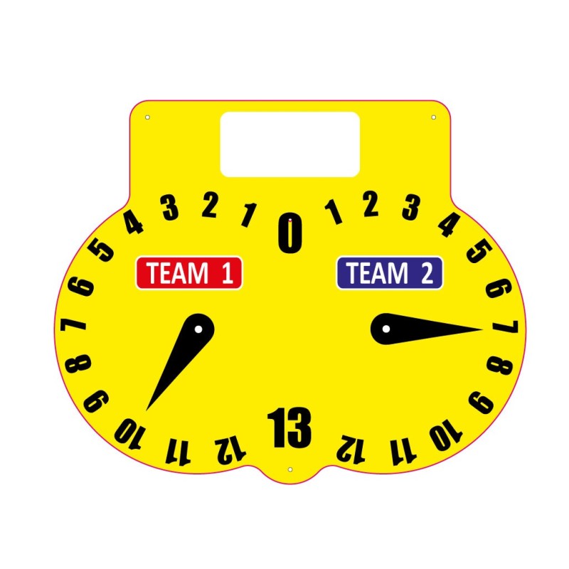 Compteur de score Pétanque avec emplacement numéro terrain