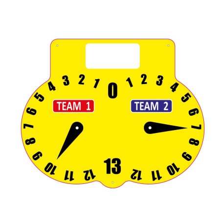 Compteur de score Pétanque avec emplacement numéro terrain