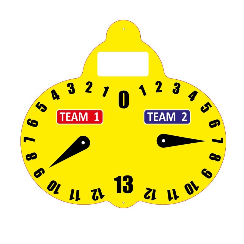 Compteur de score Pétanque avec emplacement numéro terrain