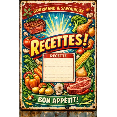 Panneau style émaillée pour la cuisine